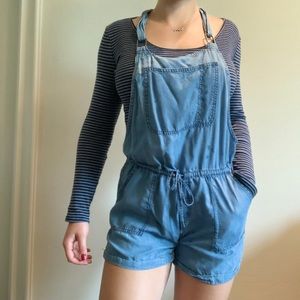 Garage Blue Shorts Overalls